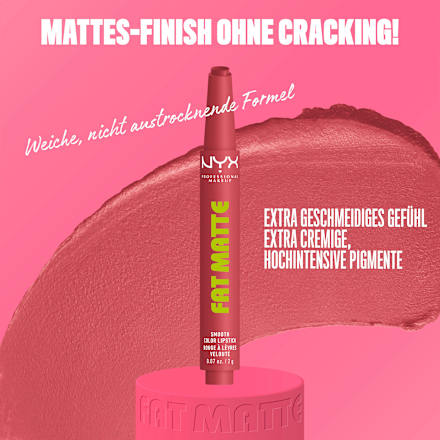 Lippenstift Fat Matte Smooth 12 Blush Blanket NYX PROFESSIONAL MAKEUP