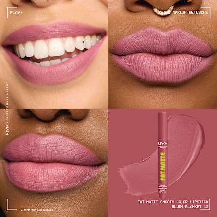 Lippenstift Fat Matte Smooth 12 Blush Blanket NYX PROFESSIONAL MAKEUP