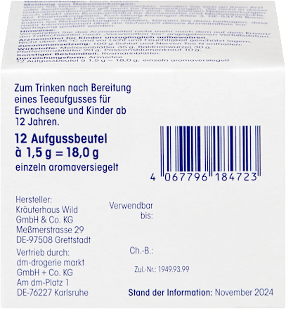 Arzneitee, Schlaf & Nerven Tee N (12 Beutel) Mivolis