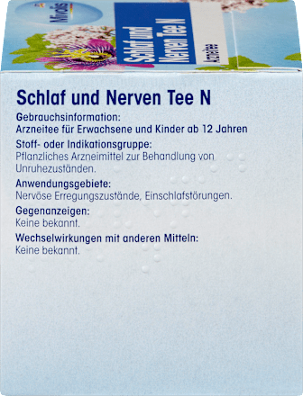 Arzneitee, Schlaf & Nerven Tee N (12 Beutel) Mivolis