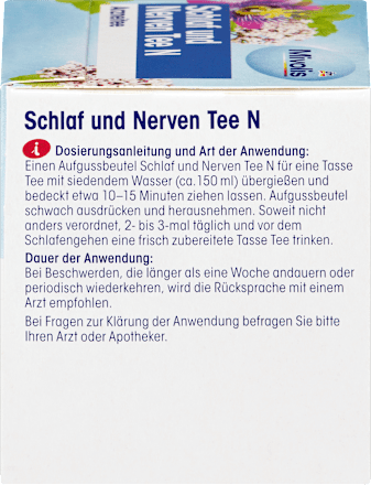 Arzneitee, Schlaf & Nerven Tee N (12 Beutel) Mivolis