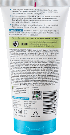 HYDRO gel za umivanje lica - morske alge alverde NATURKOSMETIK