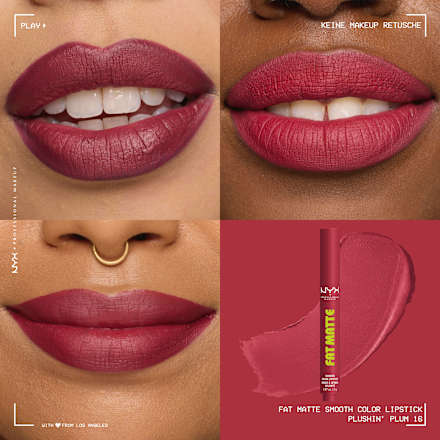 Lippenstift Fat Matte Smooth 16 Plushin' Plum NYX PROFESSIONAL MAKEUP