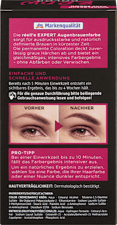 Augenbrauenfarbe Dunkelbraun réell‘e EXPERT