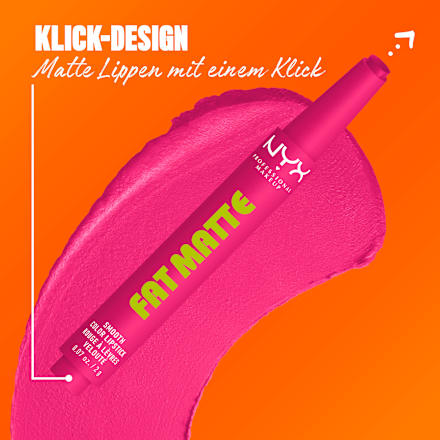 Lippenstift Fat Matte Smooth 13 Fluffy Fuchsia NYX PROFESSIONAL MAKEUP