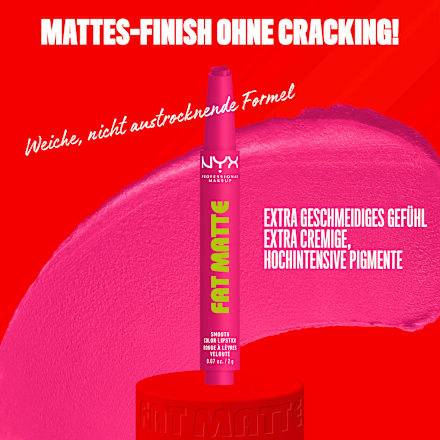 Lippenstift Fat Matte Smooth 13 Fluffy Fuchsia NYX PROFESSIONAL MAKEUP