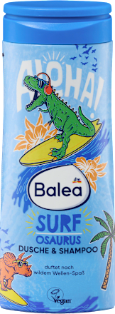 Dječji gel za tuširanje i šampon 2u1 – Surf Osaurus Balea