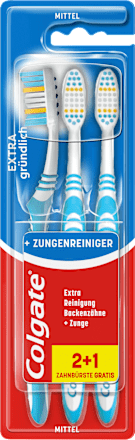 Zahnbürste Extra Clean Mittel (2+1Gratis) Colgate