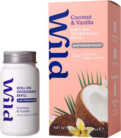 deodorant antiperspirant roll-on Coconut & Vanilla, náhradní náplň Wild