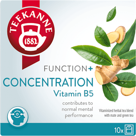 Čaj Function+ Concentration – vitamin B5, 10 vrećica TEEKANNE