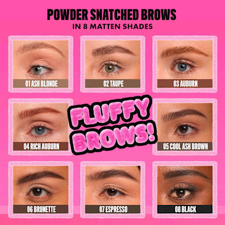 Augenbrauenstift Puder Fluff & Snatch 08 Schwarz NYX PROFESSIONAL MAKEUP