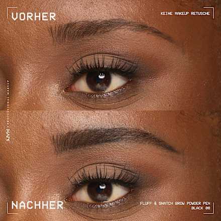 Augenbrauenstift Puder Fluff & Snatch 08 Schwarz NYX PROFESSIONAL MAKEUP