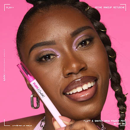 Augenbrauenstift Puder Fluff & Snatch 08 Schwarz NYX PROFESSIONAL MAKEUP