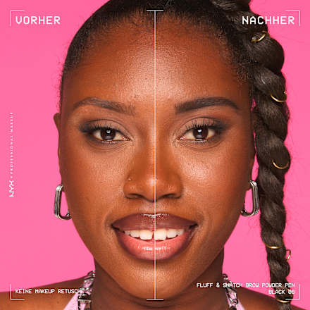 Augenbrauenstift Puder Fluff & Snatch 08 Schwarz NYX PROFESSIONAL MAKEUP