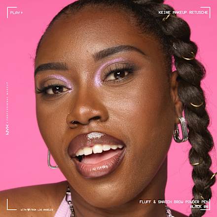 Augenbrauenstift Puder Fluff & Snatch 08 Schwarz NYX PROFESSIONAL MAKEUP