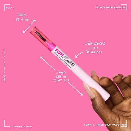 Augenbrauenstift Puder Fluff & Snatch 05 Cool Ash Brown NYX PROFESSIONAL MAKEUP