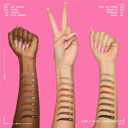 Augenbrauenstift Puder Fluff & Snatch 05 Cool Ash Brown NYX PROFESSIONAL MAKEUP