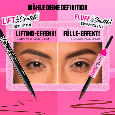 Augenbrauenstift Puder Fluff & Snatch 02 Taupe NYX PROFESSIONAL MAKEUP