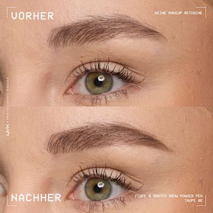 Augenbrauenstift Puder Fluff & Snatch 02 Taupe NYX PROFESSIONAL MAKEUP