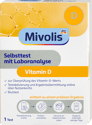Selbsttest mit Laboranalyse Vitamin D, 1 Anwendung Mivolis