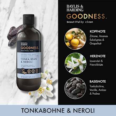 Duschgel Goodness Tonka Bean & Neroli Baylis & Harding