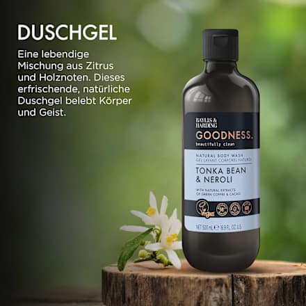 Duschgel Goodness Tonka Bean & Neroli Baylis & Harding