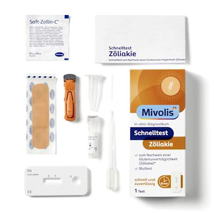 Schnelltest Zöliakie, 1 Anwendung Mivolis