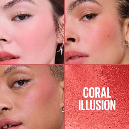 Matná lícenka a rúž CloudTopia - 05 Coral Illusion MAYBELLINE NEW YORK