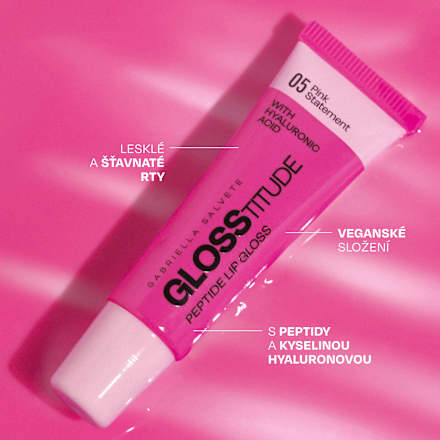 lesk na rty Glosstitude 05 Pink Statement GABRIELLA SALVETE