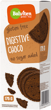 Herbatniki Digestive Choco, bezglutenowe  Balviten