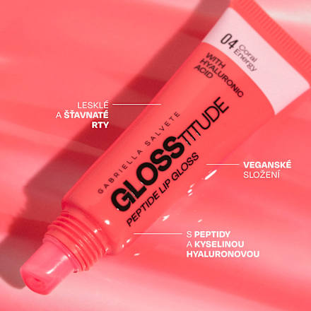 lesk na rty Glosstitude 04 Coral Energy GABRIELLA SALVETE