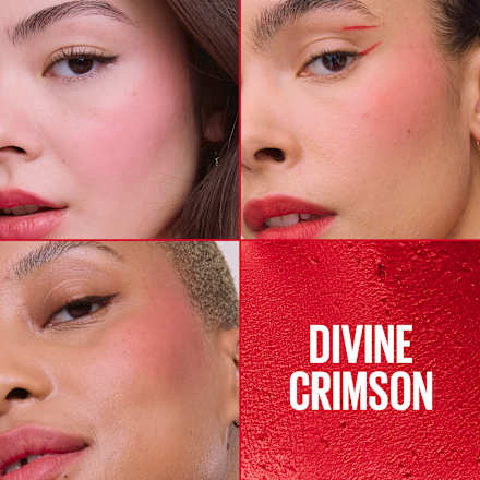 Matná lícenka a rúž CloudTopia - 03 Divine Crimson MAYBELLINE NEW YORK