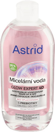 micelární voda Glow Expert 4D Astrid