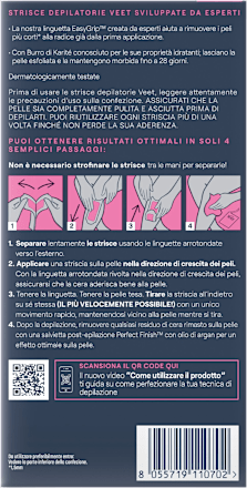 Strisce depilatorie gambe e corpo EXPERT, pelli normali Veet