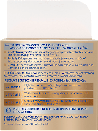 Masełko do twarzy na dzień i noc Q10 Przeciwzmarszczkowy Ekspert Kolagenu NIVEA