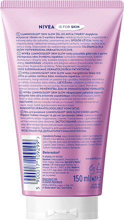 Żel do mycia twarzy Luminous630 Skin Glow NIVEA