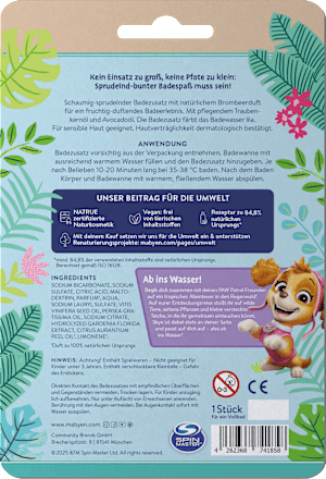 Kids koupelová bomba Paw Patrol Mabyen