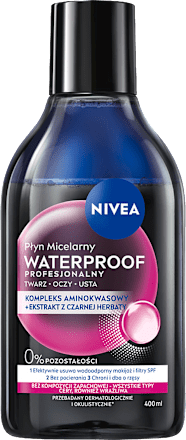 Płyn micelarny Waterproof Profesjonalny, dwufazowy NIVEA