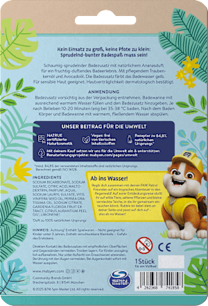 Kids koupelová bomba Paw Patrol Mabyen