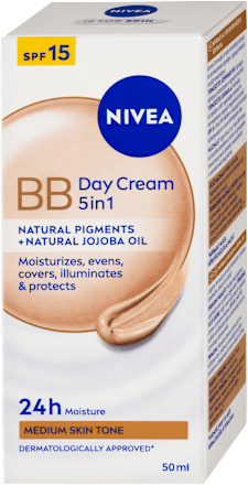 hydratační denní BB krém 5 v 1, Medium SPF15  NIVEA