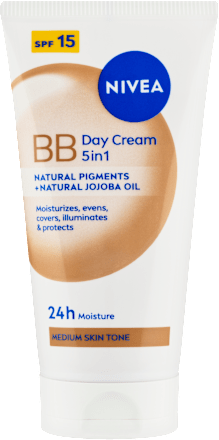 hydratační denní BB krém 5 v 1, Medium SPF15  NIVEA