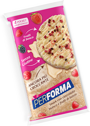 Gallette cioccolato bianco e frutti di bosco PERFORMA