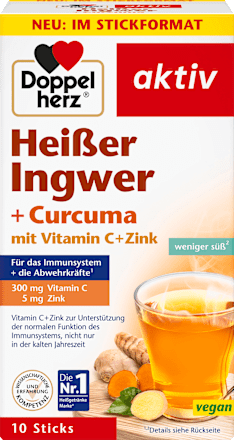 Sticks Heißer Ingwer + Curcuma Doppelherz
