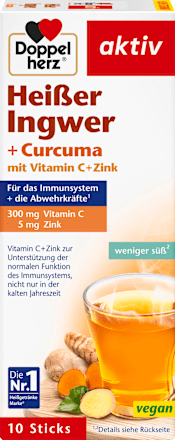 Sticks Heißer Ingwer + Curcuma Doppelherz