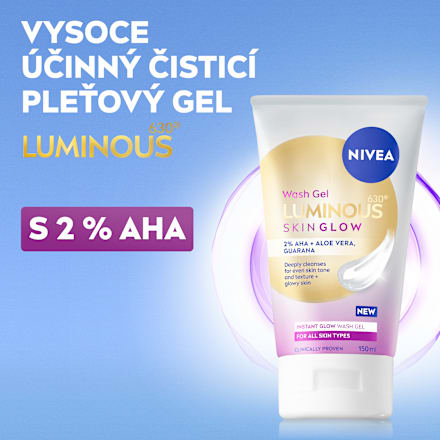 Luminous630 Skin Glow čisticí pleťový gel NIVEA