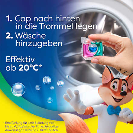 Colorwaschmittel Caps Power Spee