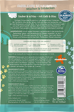 Schaumbad Farblehre Paw Patrol Mabyen