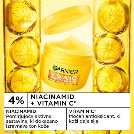 Sorbet vlažilna krema Vitamin C Fresh & Bright GARNIER
