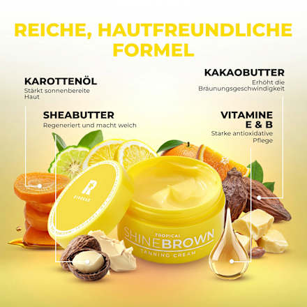 Selbstbräunercreme Tropical Shine Brown Byrokko