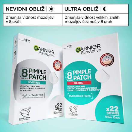 Hidrokoloidni obliži proti mozoljem 8h Pimple Patch Invisible GARNIER PureActive